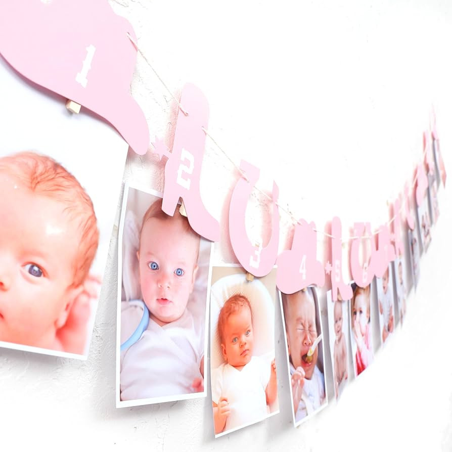 Western My First Rodeo 1st Birthday Decorations - Cowgirl Milestone Monthly Banner, Newborn to 12... | Amazon (US)
