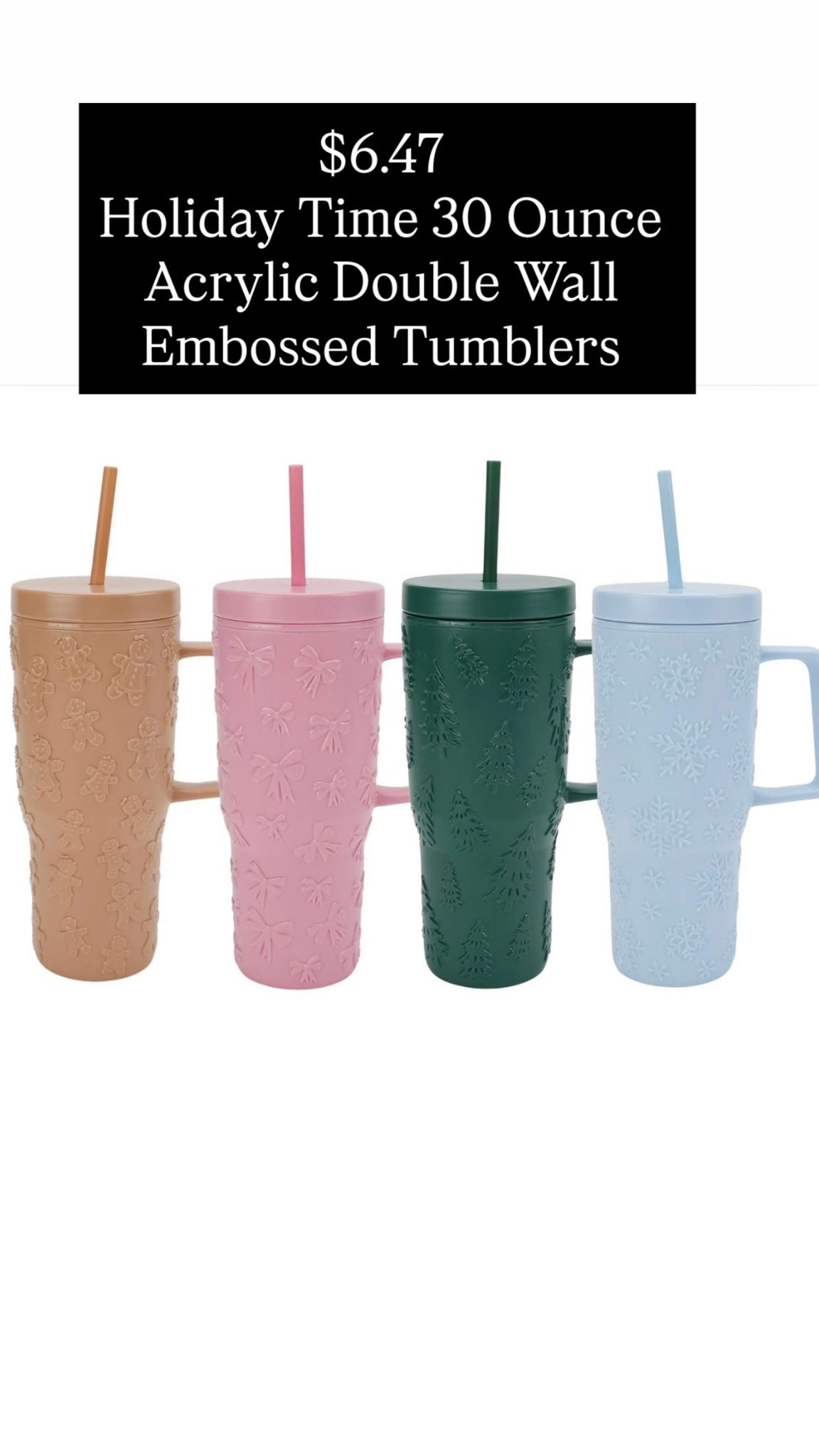 $6.27 holiday tumblers 

#LTKTravel #LTKSeasonal #LTKKids