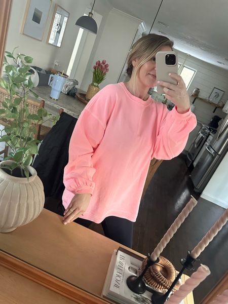 Aerie has so many good new arrivals for spring and summer! Give me all the bright colors. This sweatshirt is only $25 and will be perfect for spring. 

#LTKSeasonal #LTKsalealert #LTKSpringSale
