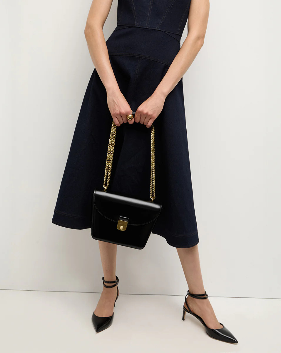 Double Link Flap Bag in Black | Veronica Beard | Veronica Beard