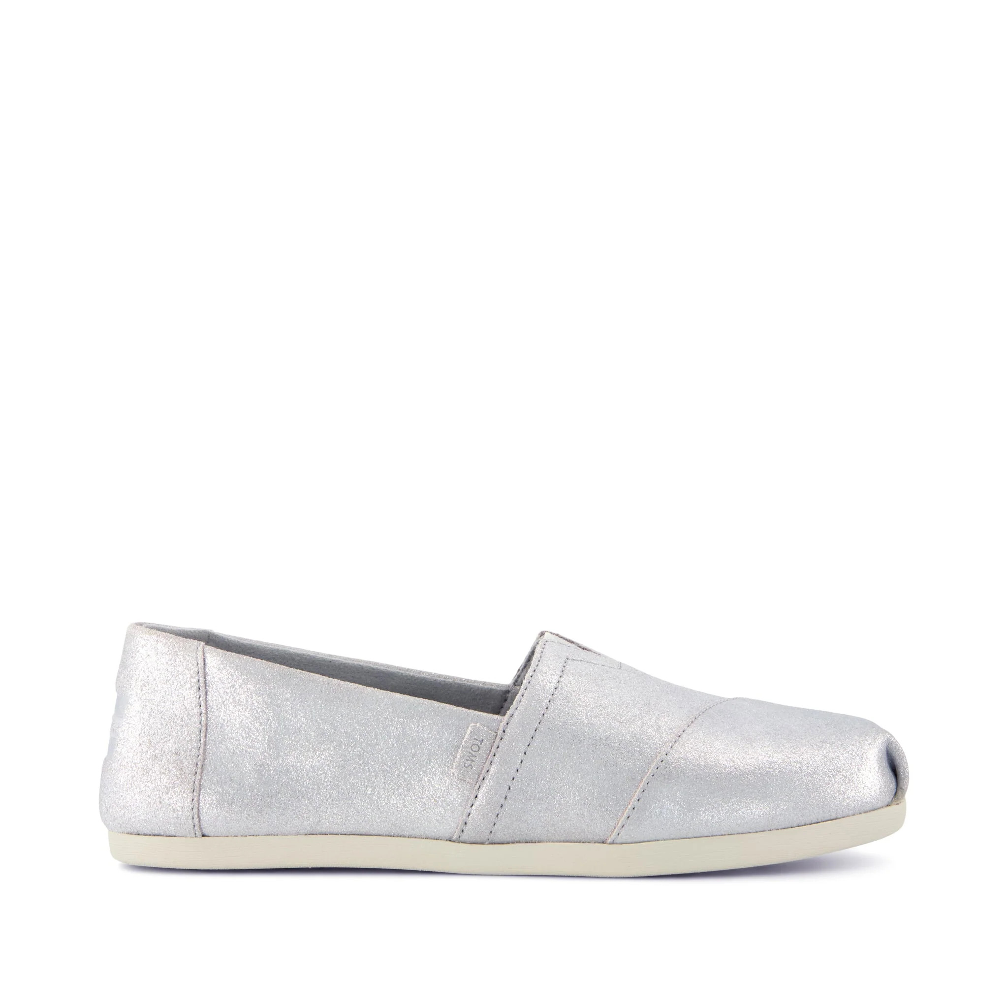 Womens Alpargata Classic Light Grey Metallic Suede | Toms EMEA