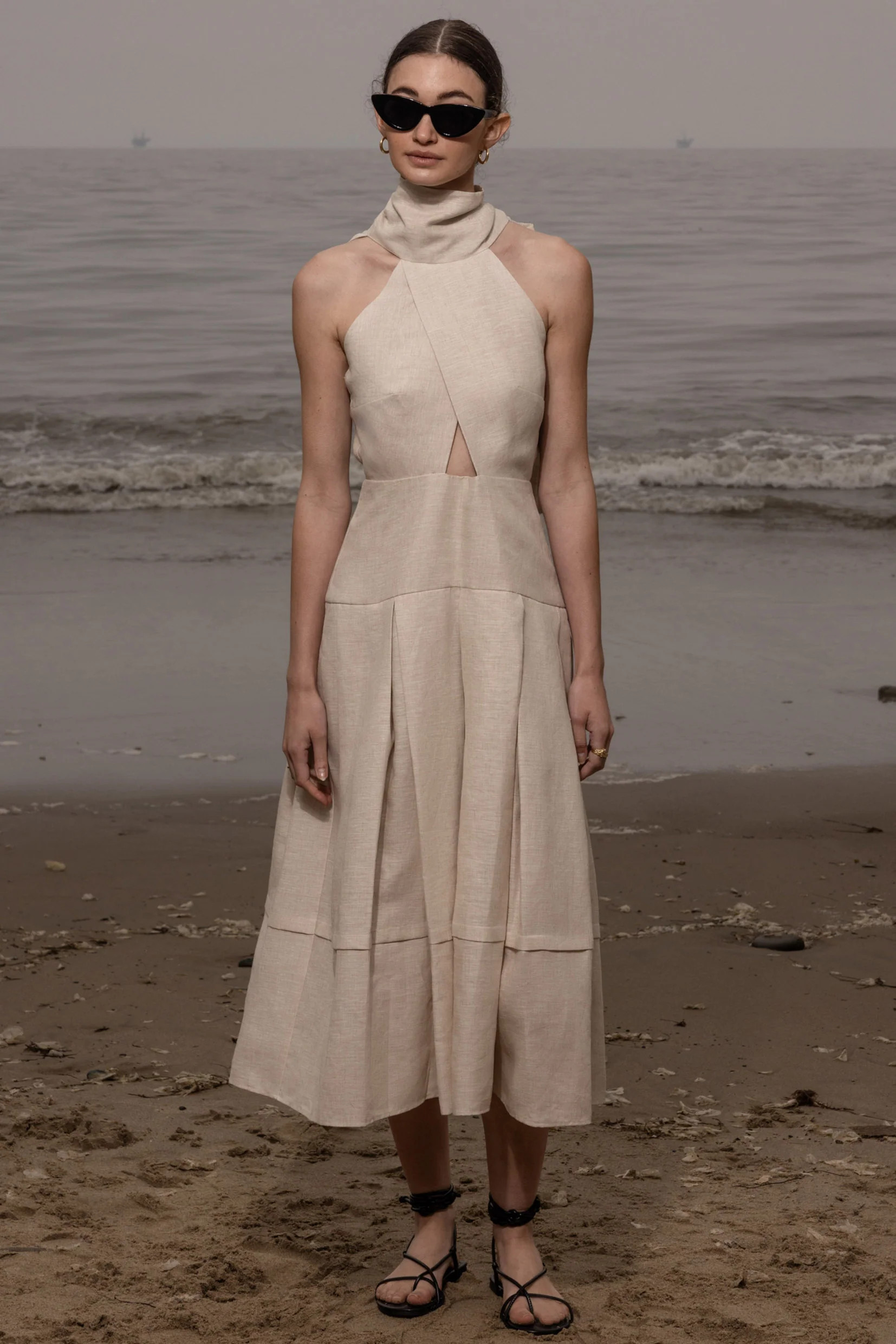 Ginger Dress - Natural Linen | Heidi Merrick