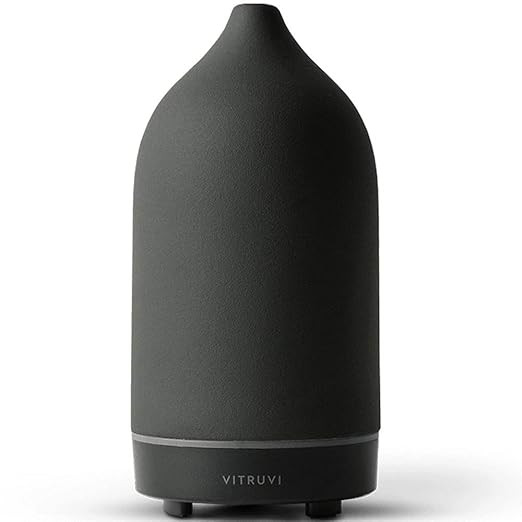 Vitruvi Stone Diffuser, Ceramic Ultrasonic Essential Oil Diffuser for Aromatherapy | Amazon (US)