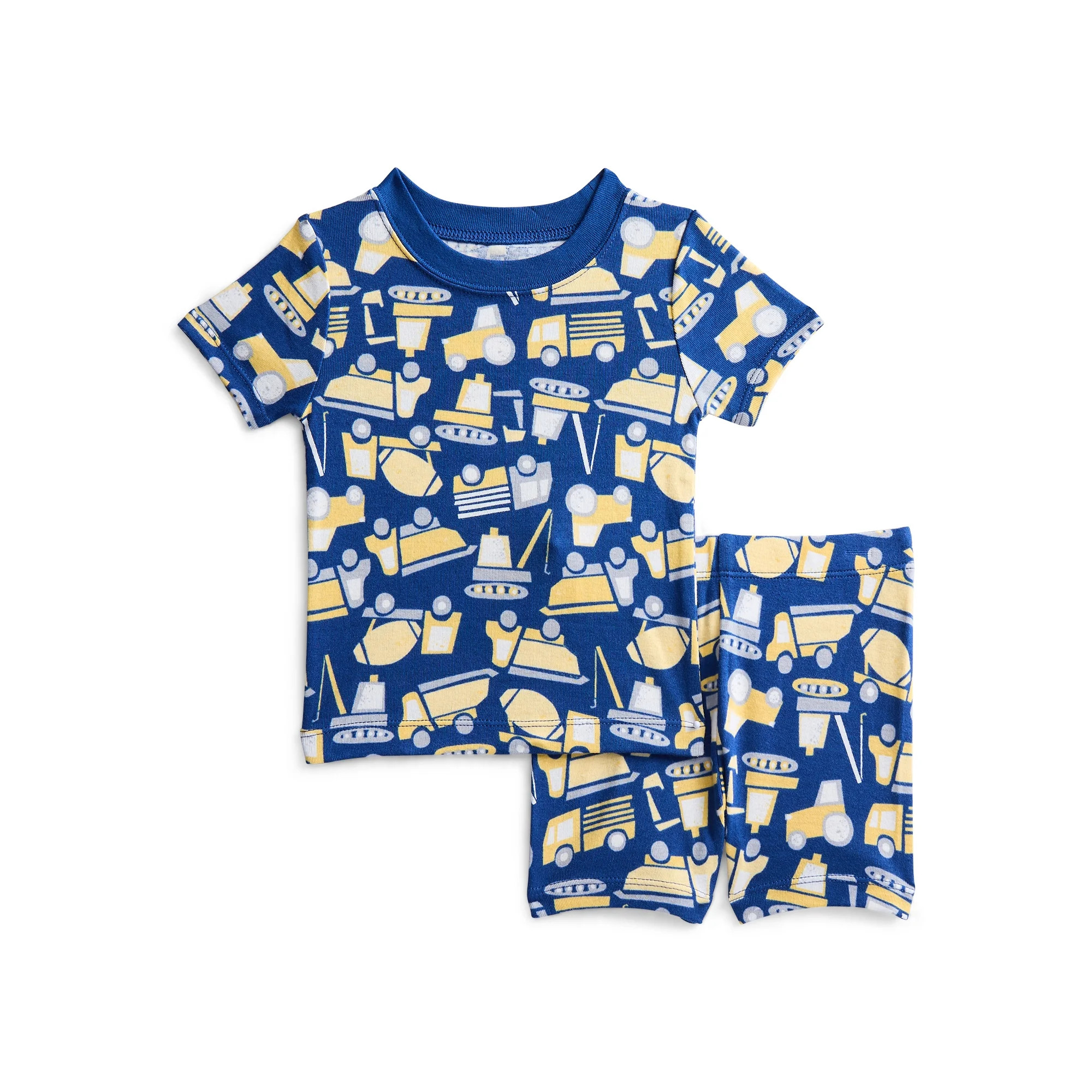 Wonder Nation Toddler Boys Short Sleeve Tee and Shorts Cotton Pajama Set, 2-Piece, Sizes 12M-5T | Walmart (US)