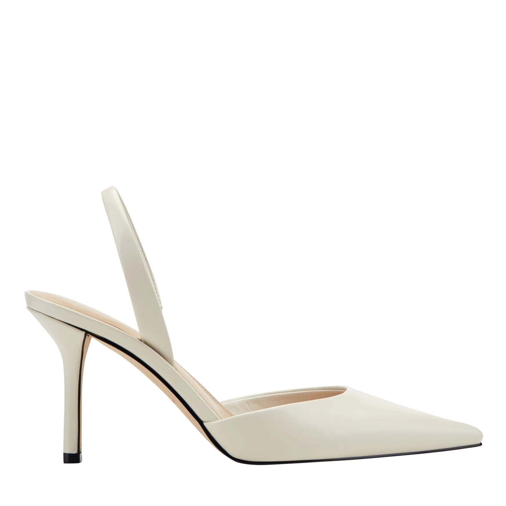 Women's Noland Leather Slingback Pump - Cream Leather | Marc Fisher Footwear | Marc Fisher