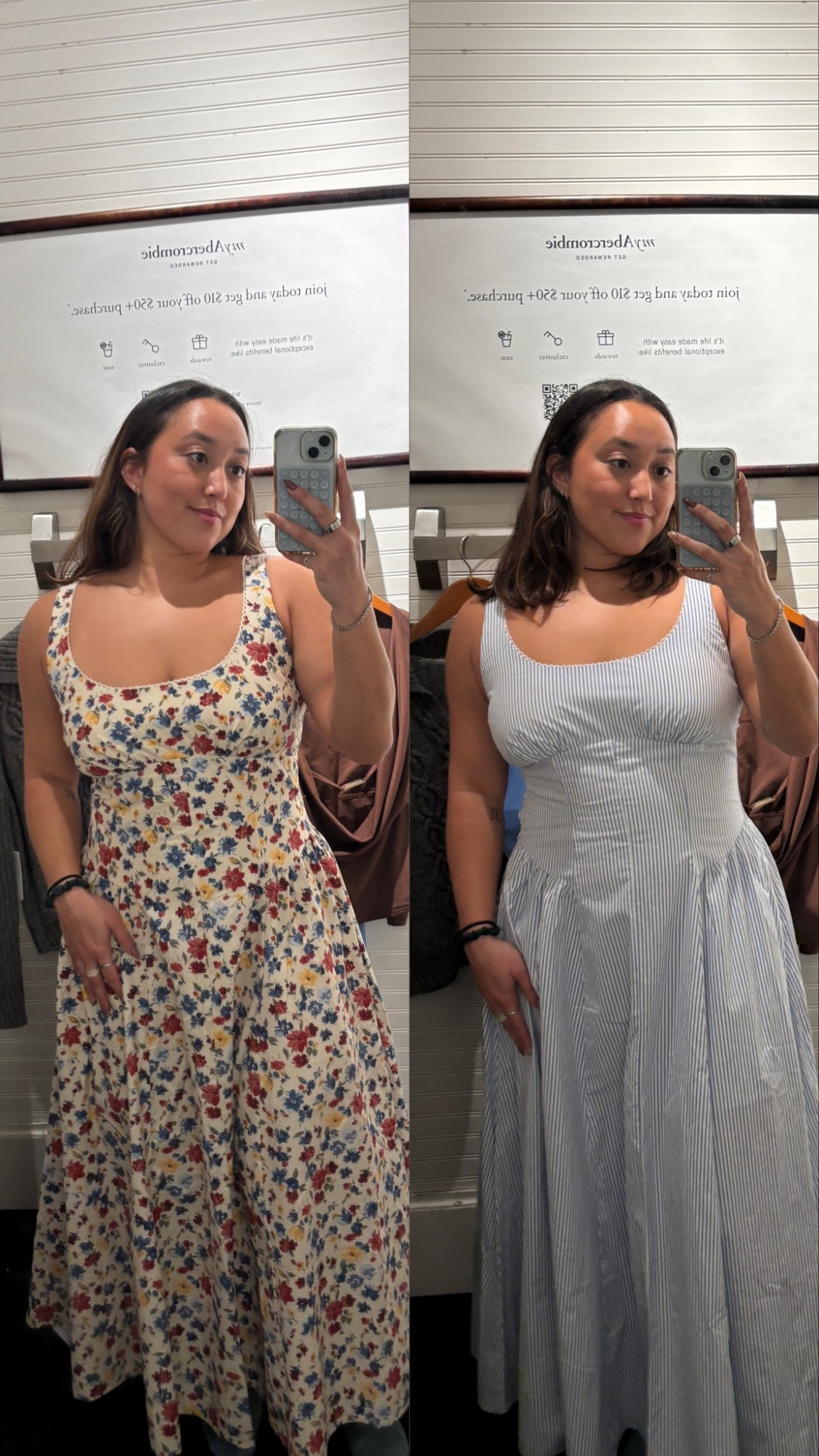 Guys help me pick pattern! I’m obsessed with these dresses they are perfect for summer. @abercrombie 

#LTKNYFW #LTKootd #LTKSeasonal