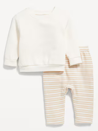 Crew-Neck Sweatshirt and Sweatpants Set for Baby | Old Navy (US)