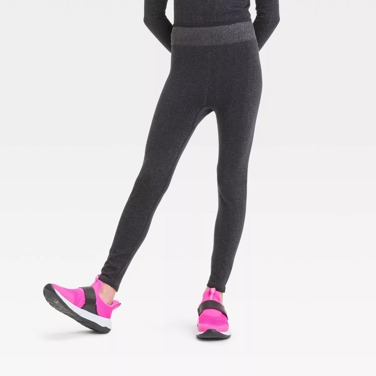 Girls' Seamless Leggings - All In Motion™ Blue M | Target