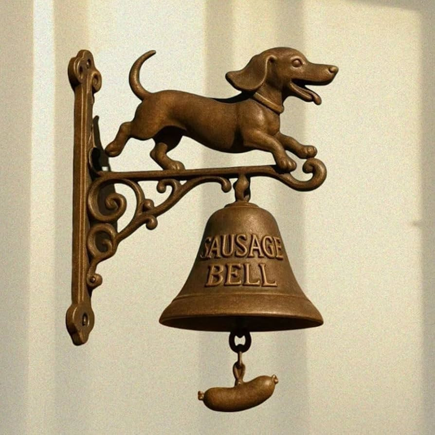 Dachshund Vintage Welcome Doorbell, Resin Wall Mounted Entry Bell for Porch/Front Door/Garden - E... | Amazon (US)