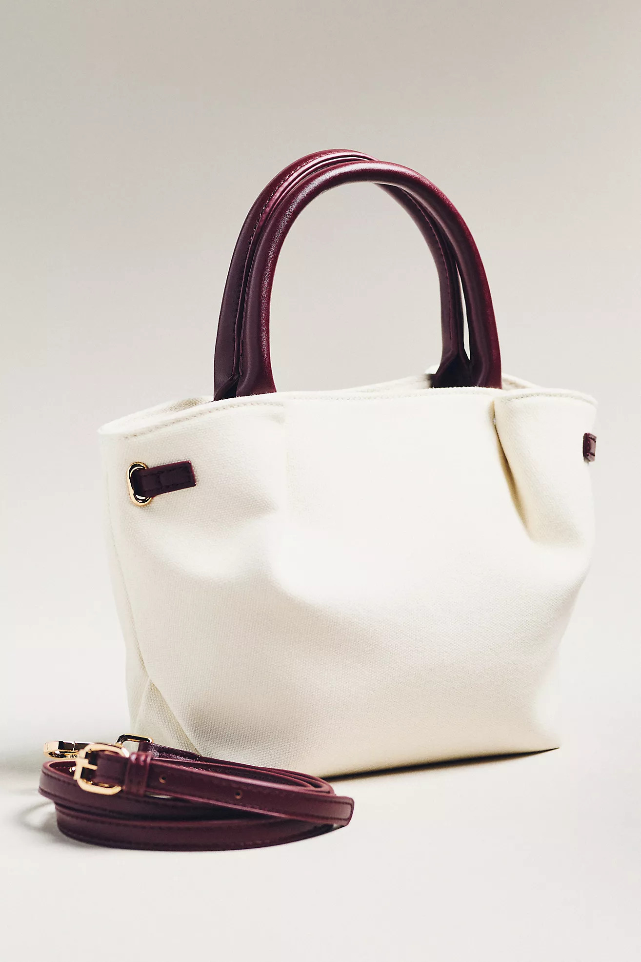 Mini Canvas Cinched Buckle Tote | Anthropologie (US)