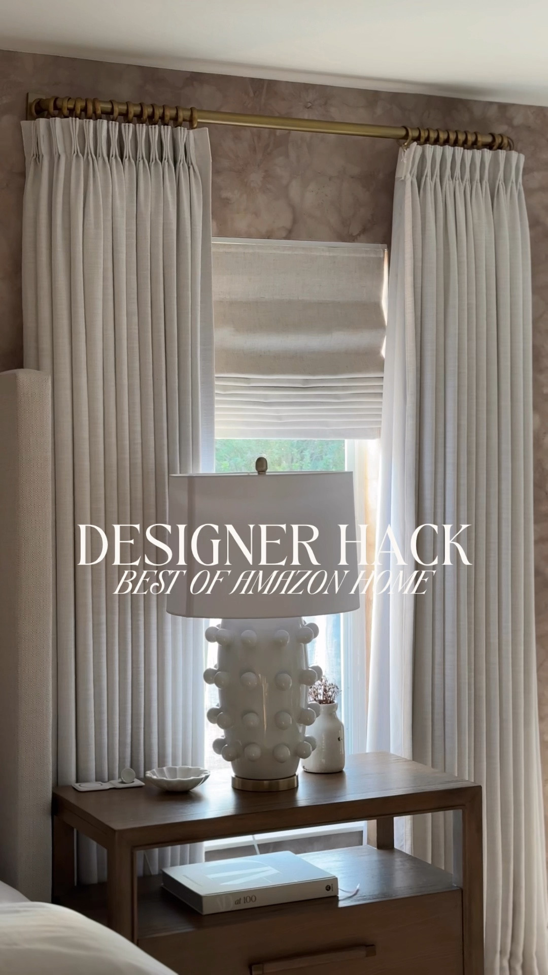 Designer hack to save $$
Custom curtains within the designer price tag

Home decor, living room, bedroom, Amazon home finds
Liz Linen Curtains: triple pleat, memory shape, black out, beige white 

#LTKVideo #LTKStyleTip #LTKHome