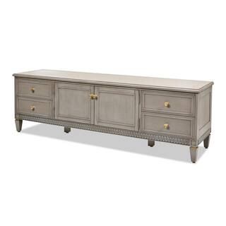 Jennifer Taylor Dauphin 71 in. Cashmere Gray Wood TV Stand Storage Console Table-DSG87100 - The H... | The Home Depot