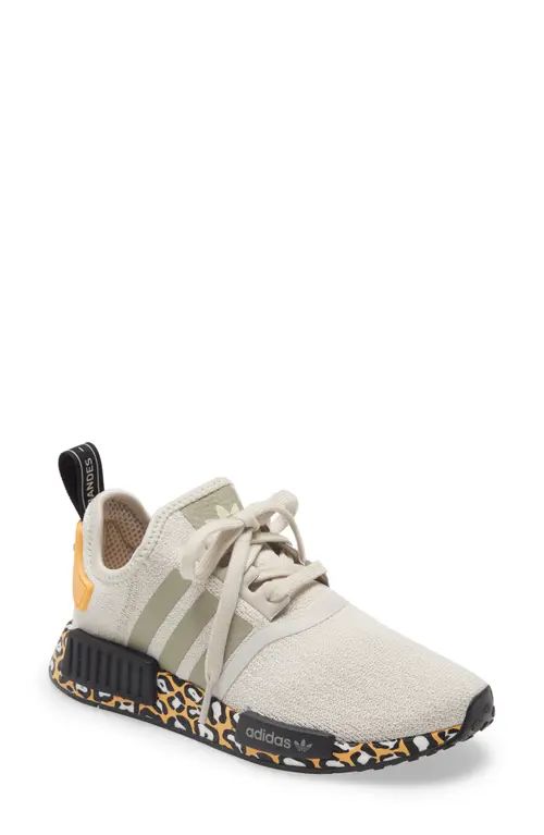adidas NMD R1 Sneaker in Clear Brown/nude/Core Black at Nordstrom, Size 7 | Nordstrom