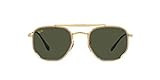 Ray-Ban RB3648M The Marshal II Hexagonal Sunglasses, Legend Gold/Green, 52 mm | Amazon (US)