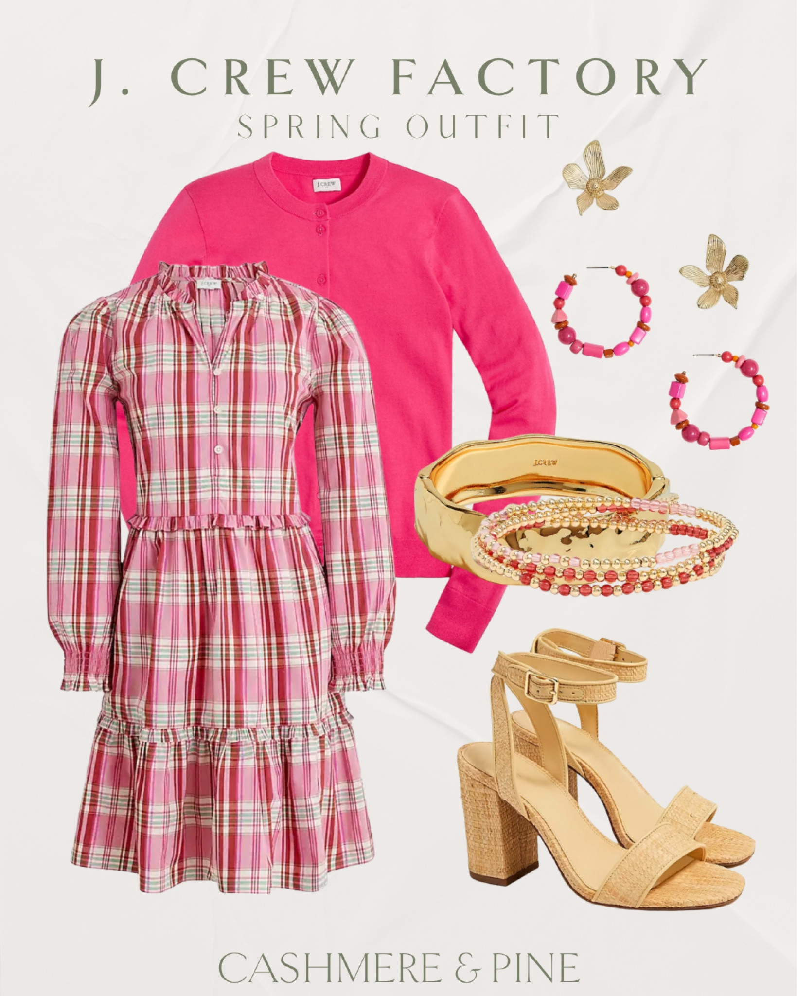🌸Spring🌸 is in bloom at J.Crew Factory 

Spring style, outfit inspo, women’s dresses, Easter outfit ideas, casual dress, workwear, fashion finds, plaid dress, cardigan, gold jewelry, sandals, affordable outfits, spring fashion, spring 2023

#LTKstyletip #LTKworkwear #LTKunder50