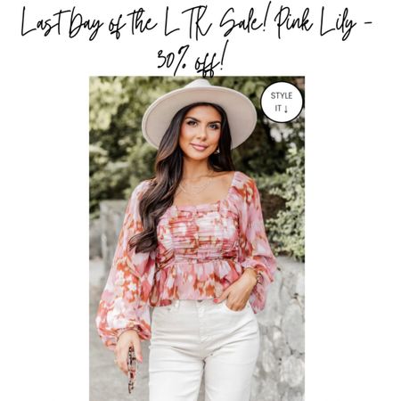 Last day of the LTK sale! Pink Lily 30% off 

Pink Lily, fall style, fall fashion, fall outfit, sale, fall finds, blouse, mauve blouse

#LTKfindsunder50 #LTKstyletip #LTKSale