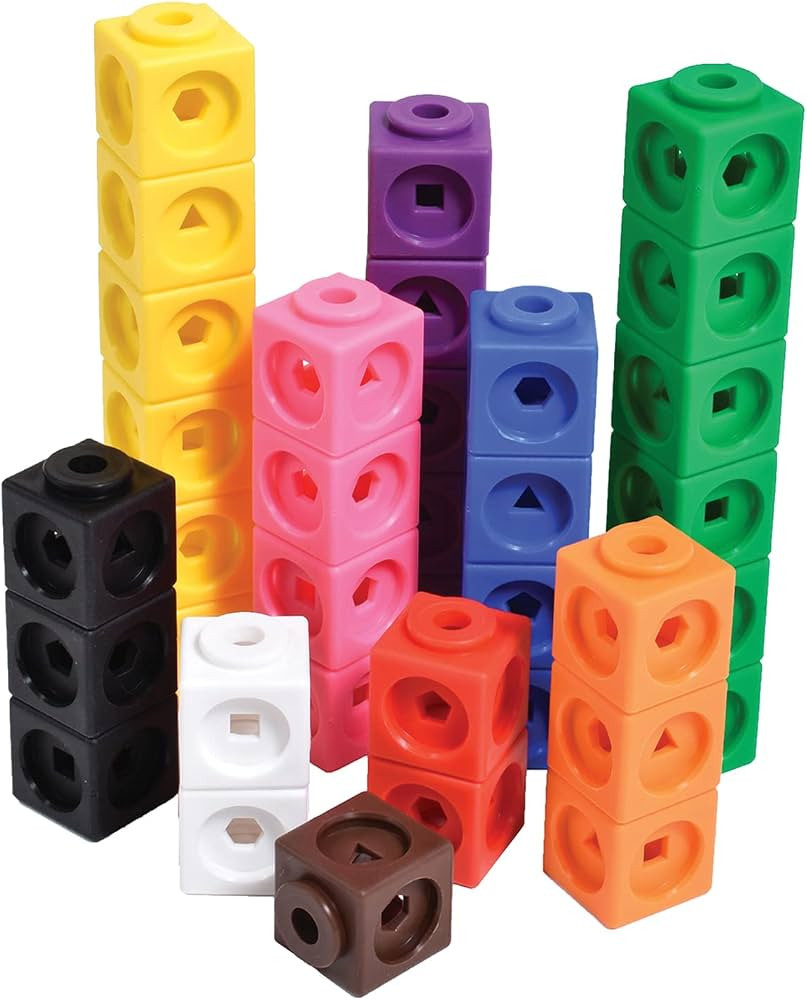edxeducation Math Cubes - Set of 100 - Math Manipulatives - Classroom Learning Supplies, Homescho... | Amazon (US)
