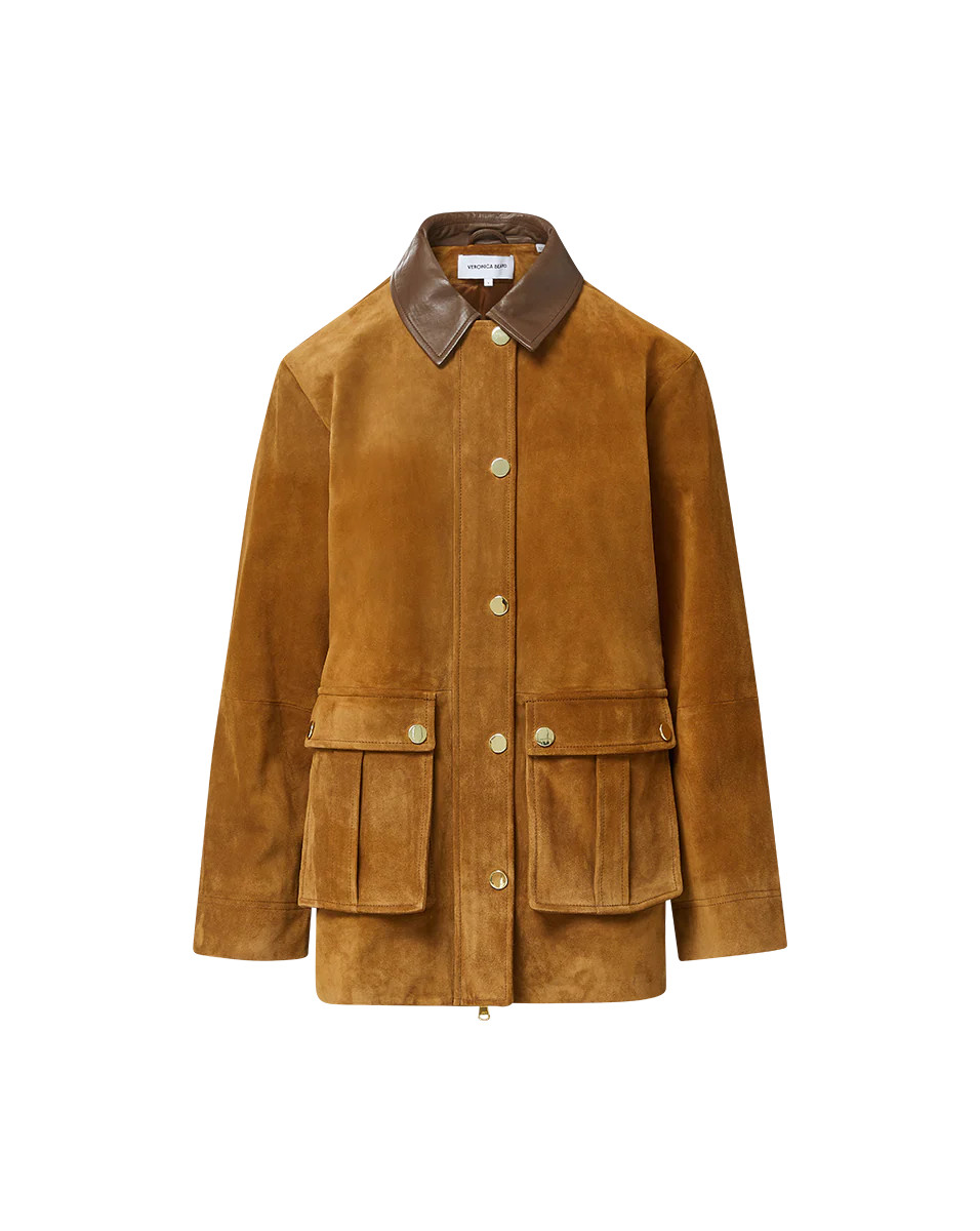 Suz Suede Dickey Chore Coat | Veronica Beard