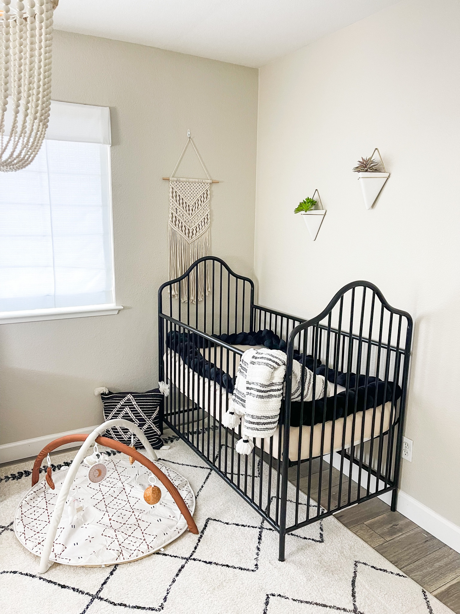#bohonursery 🌛 Baby nursery…

I don’t think I have posted Johnny’s Room!!
Here it is: reused Steven’s llamas, colors are neutral: cream and black.
Refurbished furniture, a rug from @jonathany_official , rocker from @tinapersons_ 
#babyroom #babyroomdecor #babyroomideas #neutralhomesofinsta #neutralnursery #bohonursery #bohodecor #bohonurserydecor

