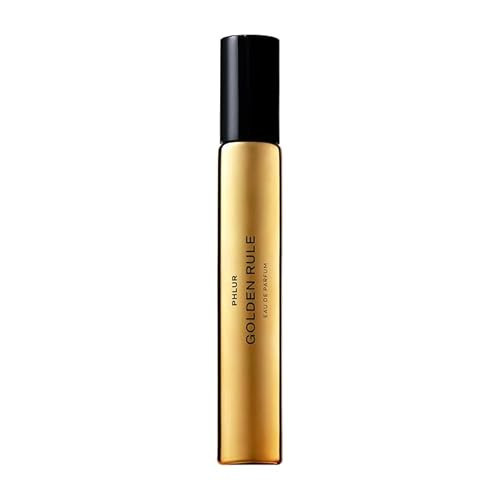 PHLUR Golden Rule Eau de Parfum - Travel Size Perfume Fragrance - Fruity Floral Perfume with Mandarin, Pink Pepper, Pear, Jasmine, Coconut Milk, Sandalwood & Vanilla Cream (9.5mL) | Amazon (US)