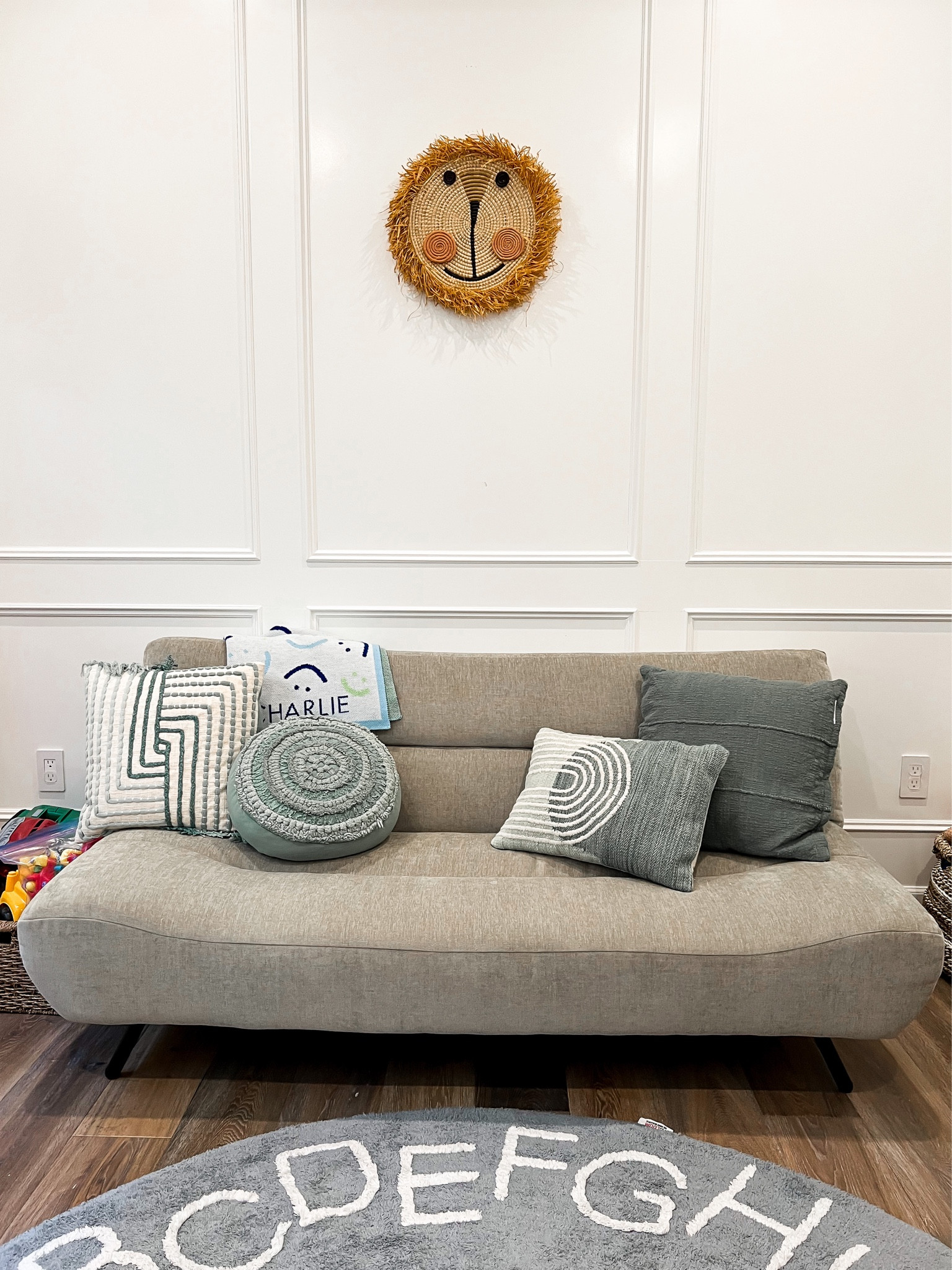 We have velvet shade Dune // looks more grey in real life than it does on the website fyi // futon // playroom // small couch 

#LTKfamily #LTKhome #LTKFind