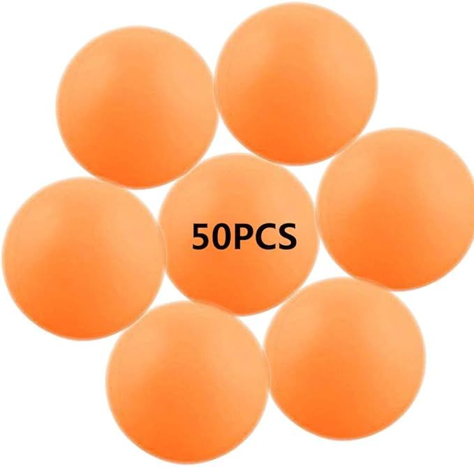 40MM Ping Pong Balls, 50 Pack Assorted Colored Tennis Balls Multi Color Plastic Balls Fun Beer Pi... | Amazon (US)