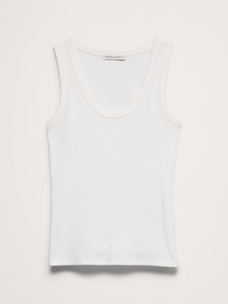 Ribbed Scoop-Neck Tank | Banana Republic (US)