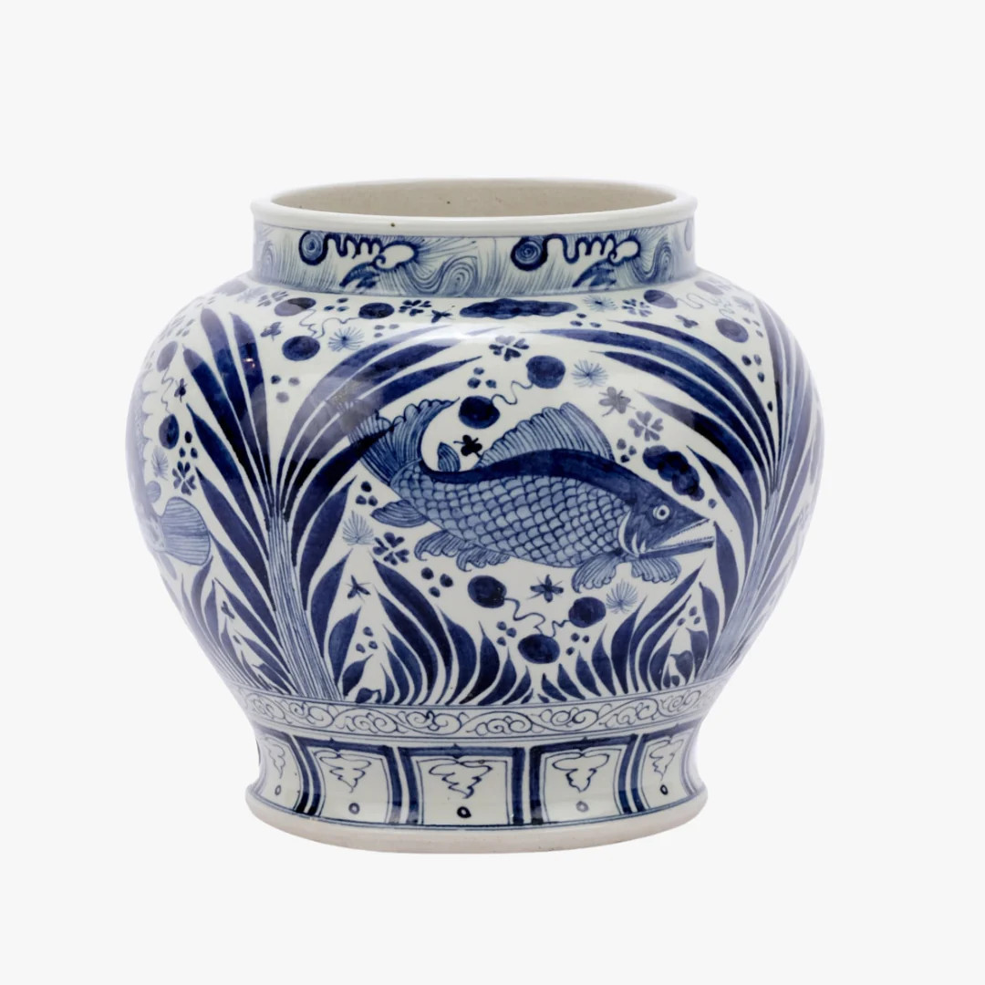 Lotus Fish Open Top Jar | Dear Keaton