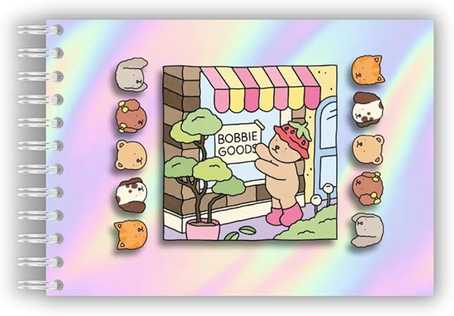 Livro de Colorir Bobbie Goods 100 Folhas + Adesivos de Pintar + Marca Página - Caderno com Capa ... | Amazon (BR)