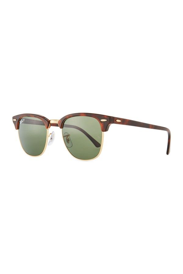 RayBan Mens Classic Clubmaster Polarized HalfRim Sunglasses | Orchard Mile