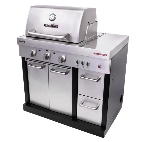 Medallion Series Char-Broil 3 - Burner Liquid Propane Infrared 21000 BTU Gas Grill | Wayfair North America
