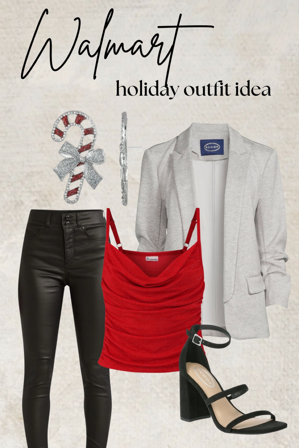 Walmart blazer holiday inspired outfit idea  

#LTKHoliday #LTKStyleTip