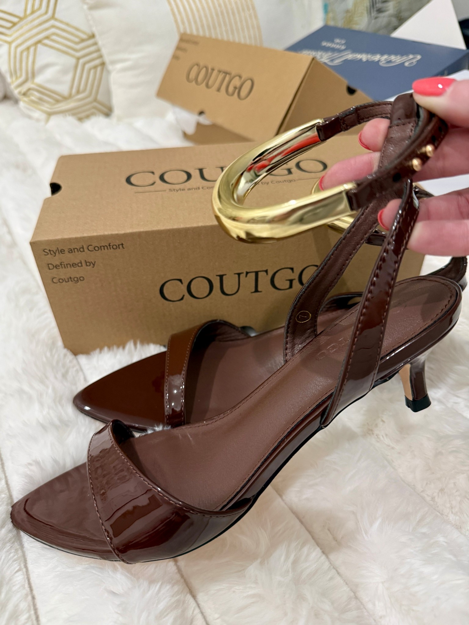 Chocolate brown strappy kitten heels, Low Kitten Heels, Strappy Pointed Open Toe sandals, Summer Dress Shoes on sale for under $40 

#LTKootd #LTKSaleAlert #LTKSeasonal