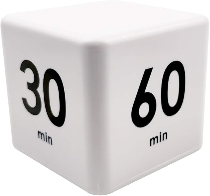 Feilifan Cube Timer, Kitchen Timer Kids Timer for ADHD Productivity Workout Flip Timer Classroom ... | Amazon (US)