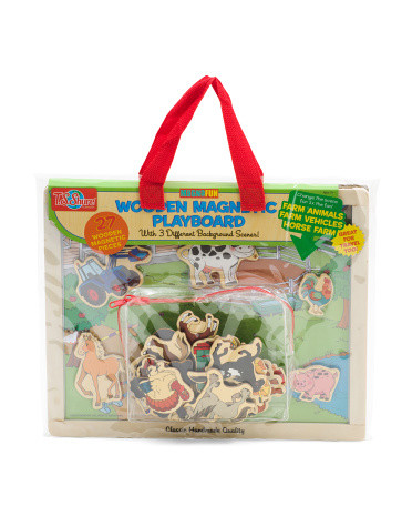 27pc Wooden Magnetic Playboard Set | Marshalls