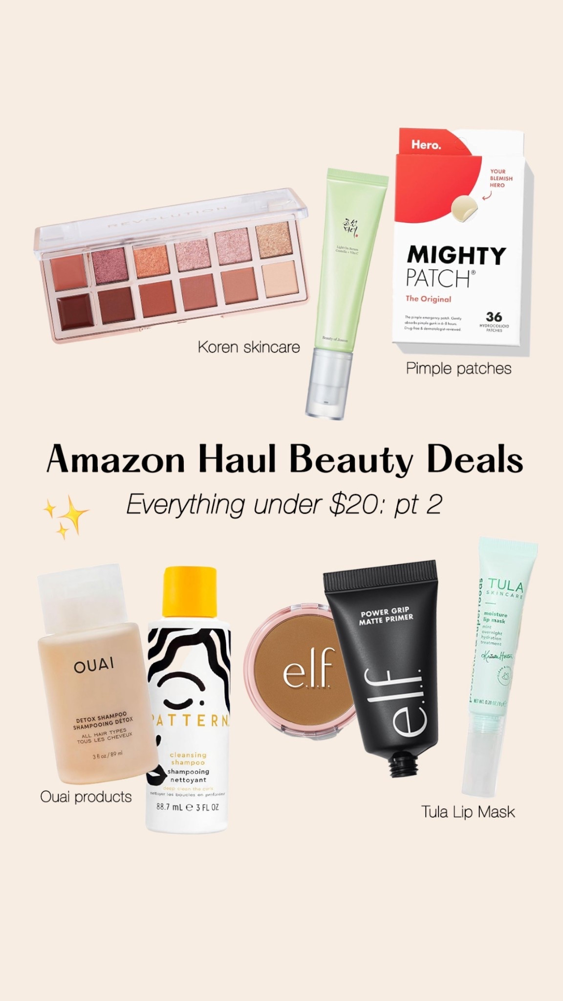 Amazon Haul Beauty Deals part two ✌️ Everything on Amazon Haul is under $20! #ad #founditonamazon @amazon

#LTKSeasonal #LTKFindsUnder50 #LTKHoliday