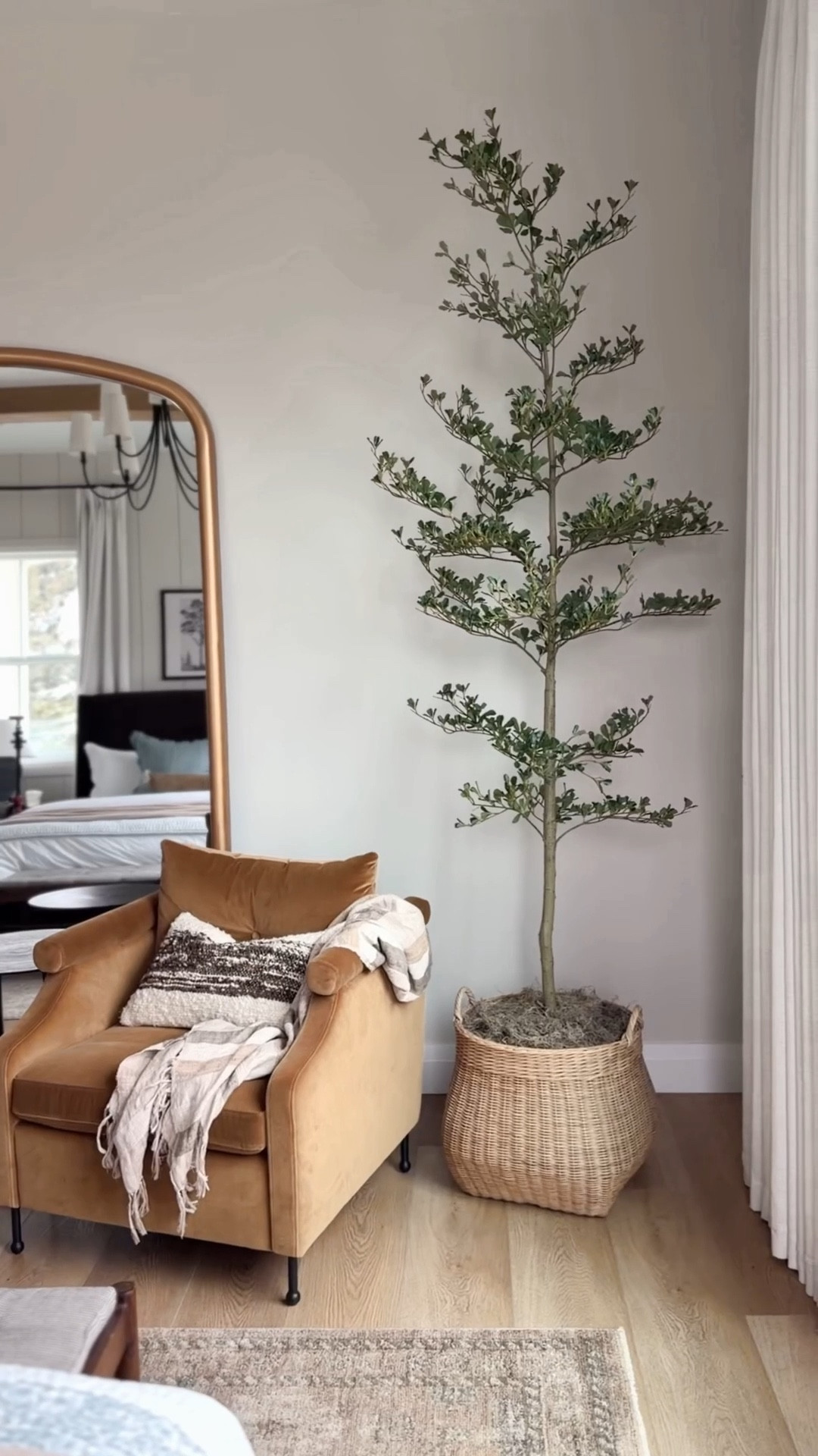 Shady Lady faux tree 🌿
Under $150, comes in 3 sizes, and it’s my favorite trick for adding height and making a room feel finished. Linked here + a few similar options.

faux tree, faux olive tree, artificial tree, decor, tall faux tree, bedroom decor, corner styling, neutral home decor, organic modern decor, designer look for less, budget home decor, Amazon, Amazon home, Amazon find, basket, McGee and Co, studio, McGee, armchair, accent chair, floor, mirror, bedroom decor, spring decor, curtains, rug, planter, pot, basket, planter, tree basket 

#LTKSaleAlert #LTKHome #LTKSeasonal