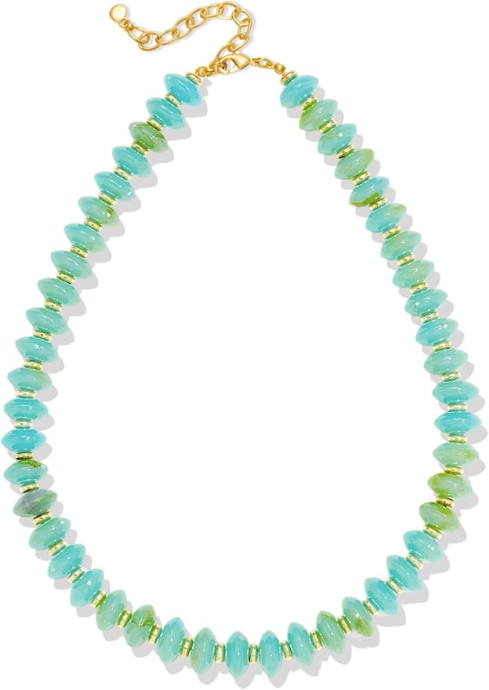 Resin Chunky Beaded Necklace for Women,Vacation Jewelry | Amazon (US)