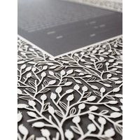 Papercut Ketubah Classic Design - Lace Leaves | Etsy (US)