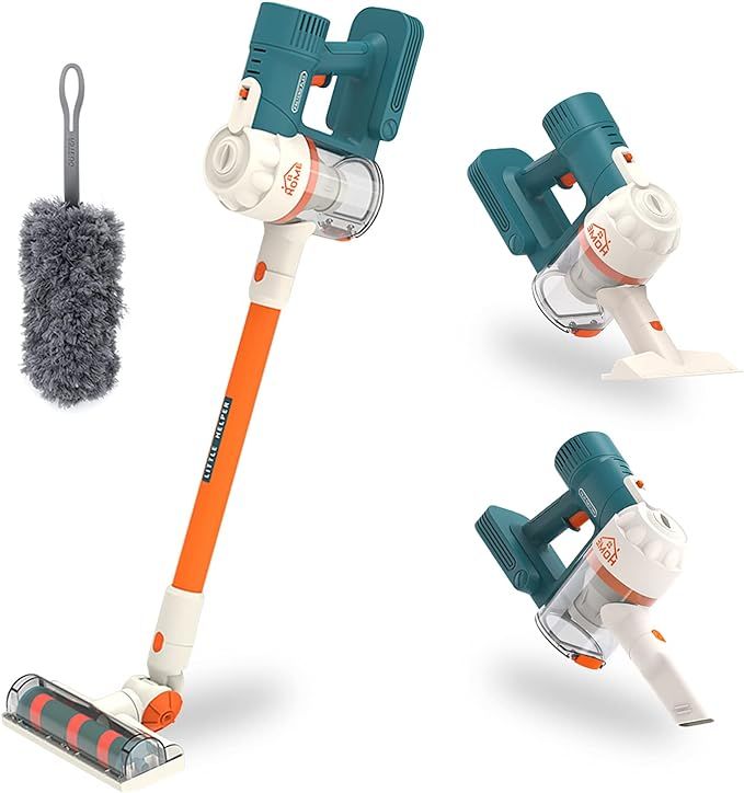 Kids Vacuum Cleaner for Toddlers, Cordless Vacuum Toy Housekeeping Cleaning Set Includes 3 Differ... | Amazon (US)