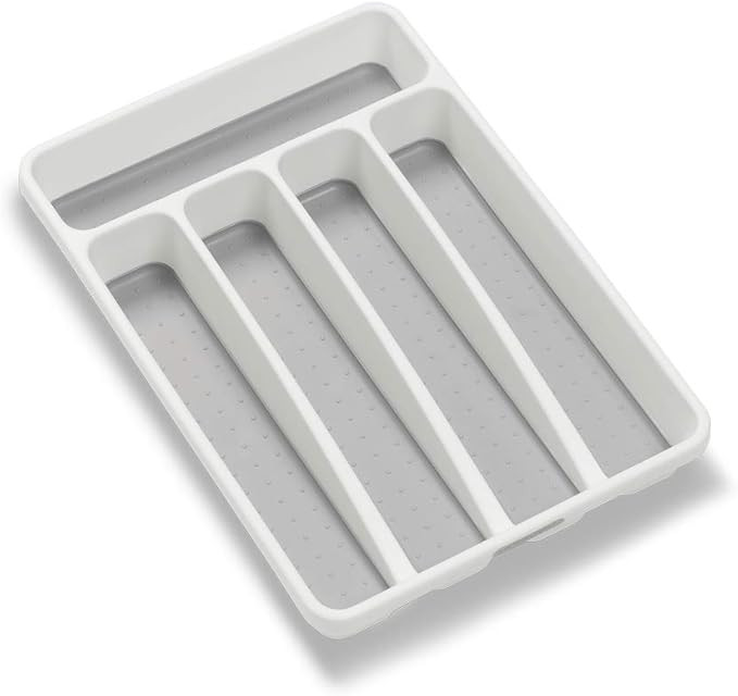 Amazon.com - madesmart Classic Mini Silverware Tray - White | CLASSIC COLLECTION | 5-Compartments... | Amazon (US)