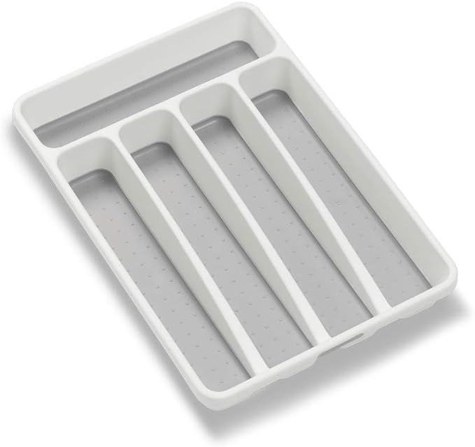 madesmart Antimicrobial Classic Mini Silverware Tray, White | Amazon (US)