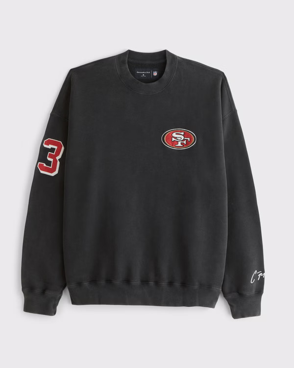 Christian McCaffrey Graphic Crew Sweatshirt | Abercrombie & Fitch (US)