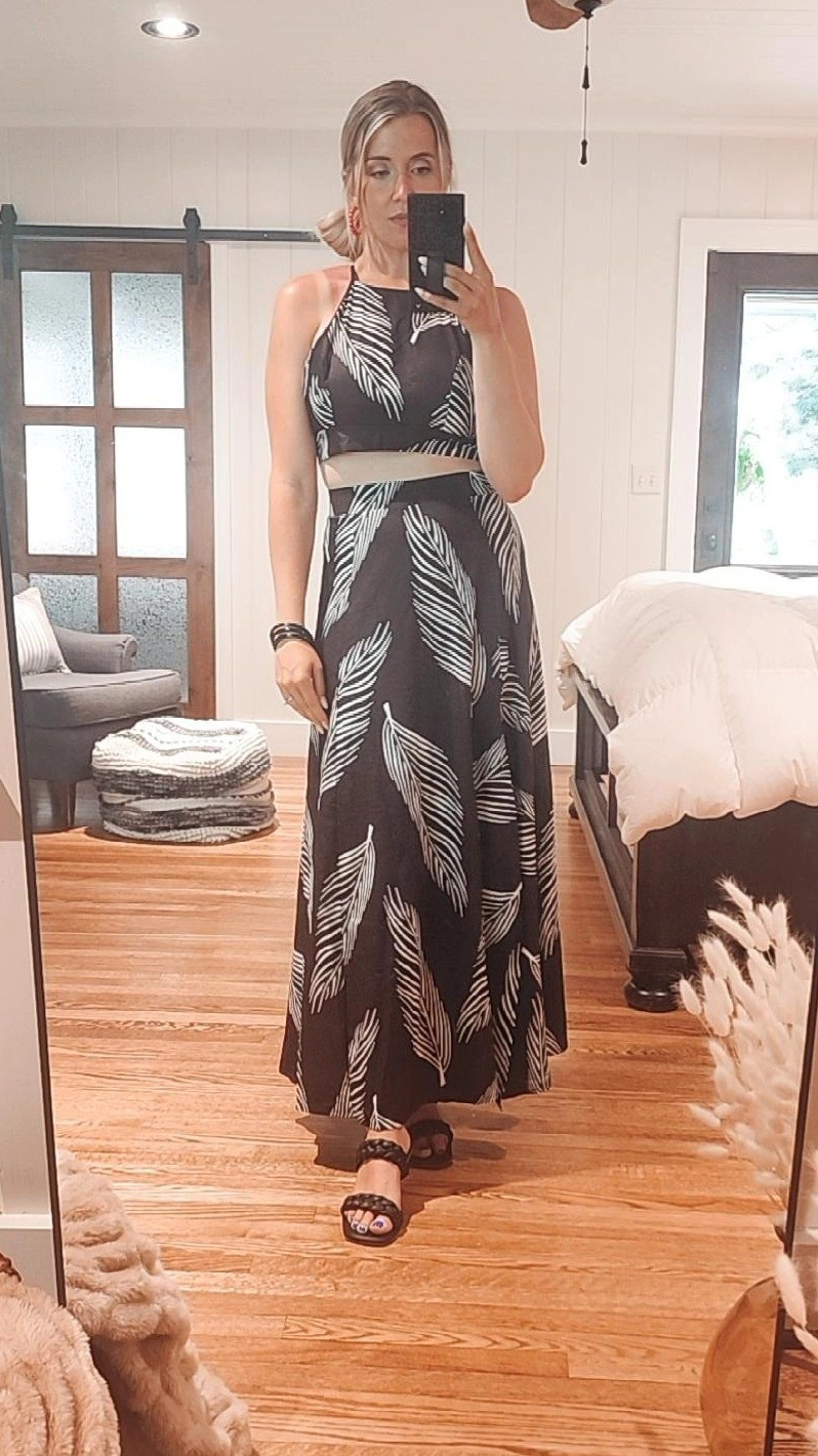 VACATION READY! This Amazon two piece set was MADE for your beach get-away! So comfortable 🖤🤍 #amazon #twopiecesets #summerdress #dress #vacationlooks 

#LTKFindsUnder50 #LTKTravel