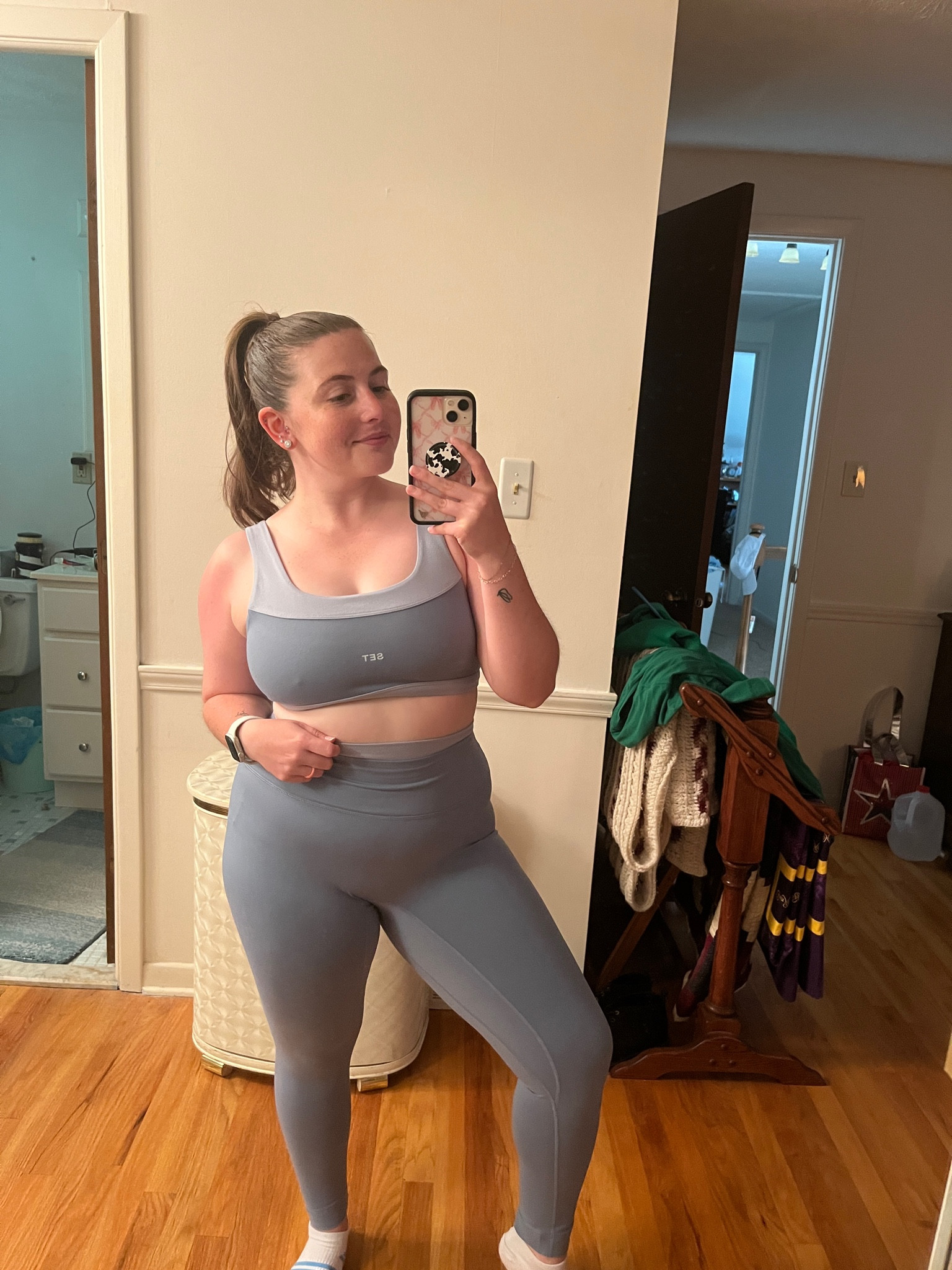 Workout class ready🩵

#LTKFitness #LTKMidsize