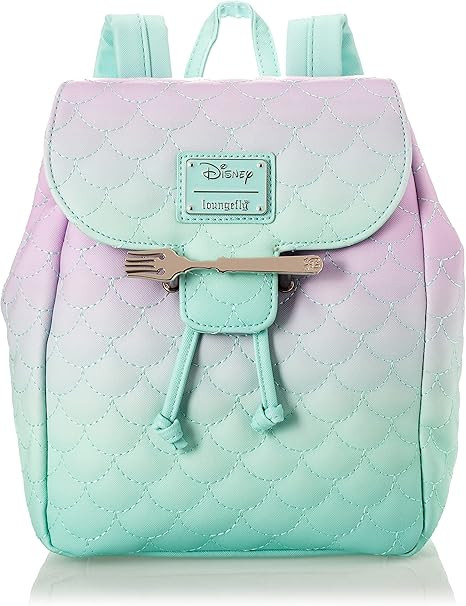 Loungefly Disney Little Mermaid Ombre Scales Womens Double Strap Shoulder Bag Purse | Amazon (US)