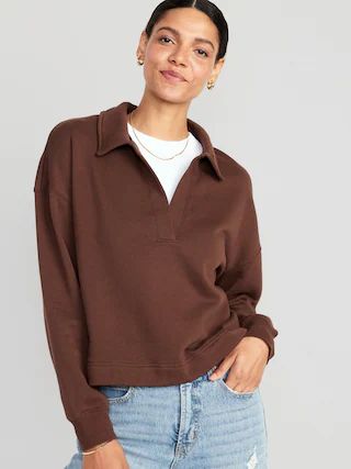 Collared Fleece Pullover for Women | Old Navy (CA)