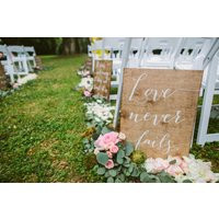 Full Set Corinthians Aisle Signs - Of 7 Wooden Wedding Wood 1 Corinthians 13 Sign -Nc | Etsy (US)