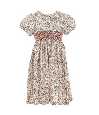 Edgehill Collection Little Girls Smocked Floral Dress | Dillard's | Dillard's