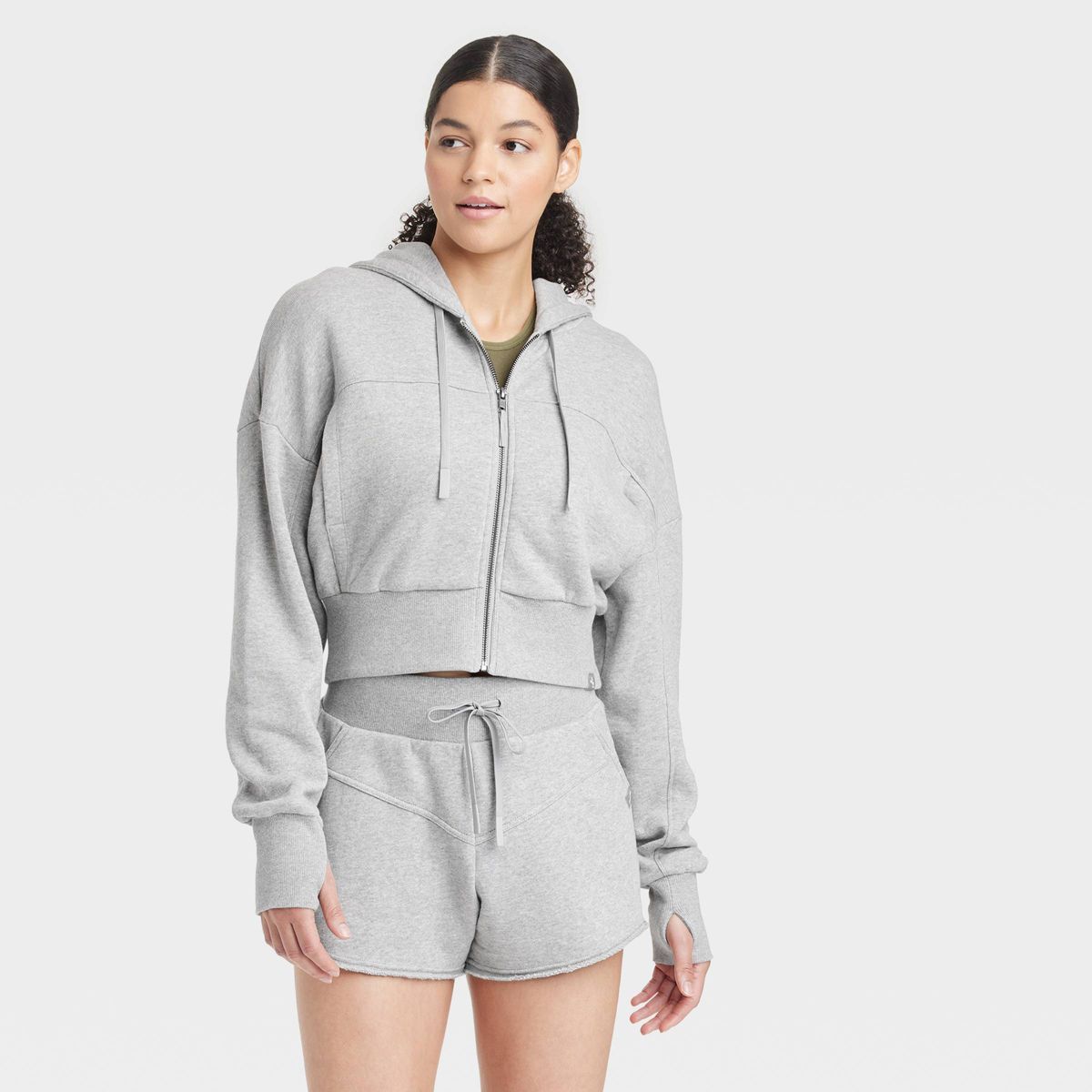 Women's Full Zip Crop Hoodie - JoyLab™ | Target